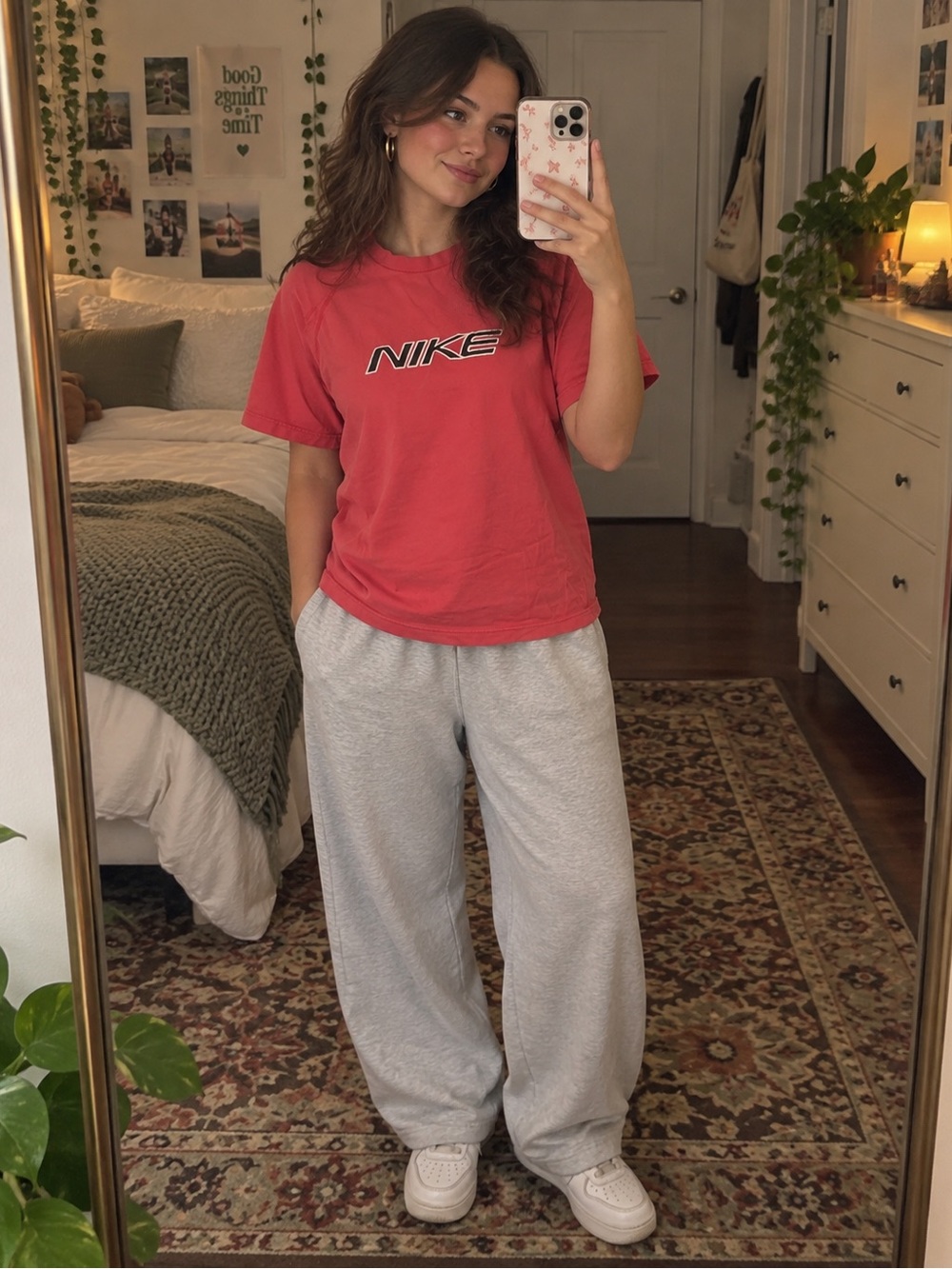 Nike Vintage Red Logo Short-Sleeve Tee
